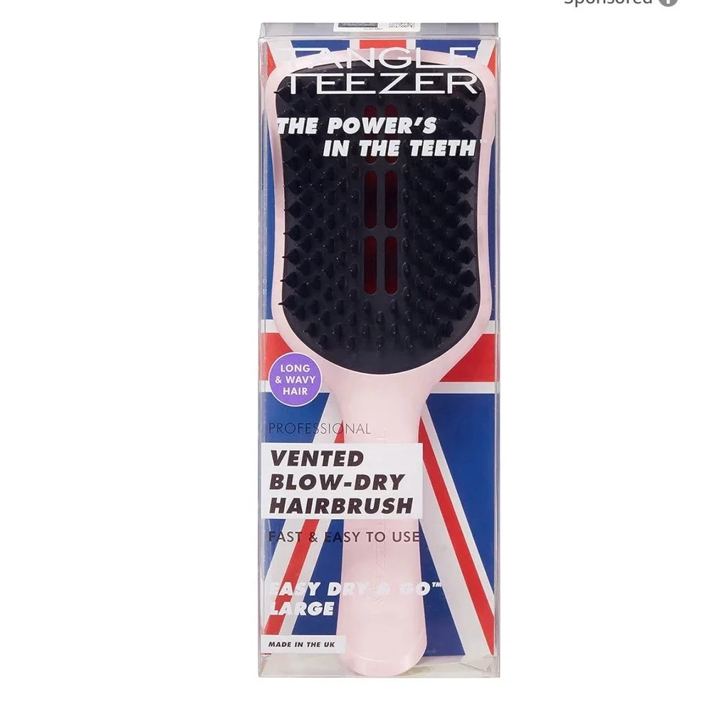 Tangle Teezer Ultimate Blow Dry Vented Hair Brush Quick Blow Dry Volume Pink